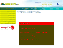 Tablet Screenshot of goldenline.sk